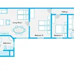 Thewilhelmshavener Group Apartment, Group & Family Friendly, 100m2, 2br, 1 Living Room, Huge Table, Ideal For 4 - 6 Guests Apartamento
